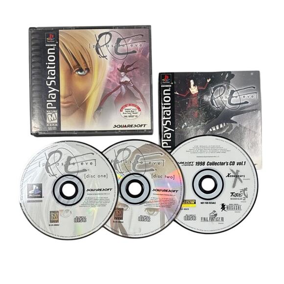 Parasite Eve w/Official Strategy Guide (PlayStation 1) CIB Excellent Condition - Picture 2 of 16